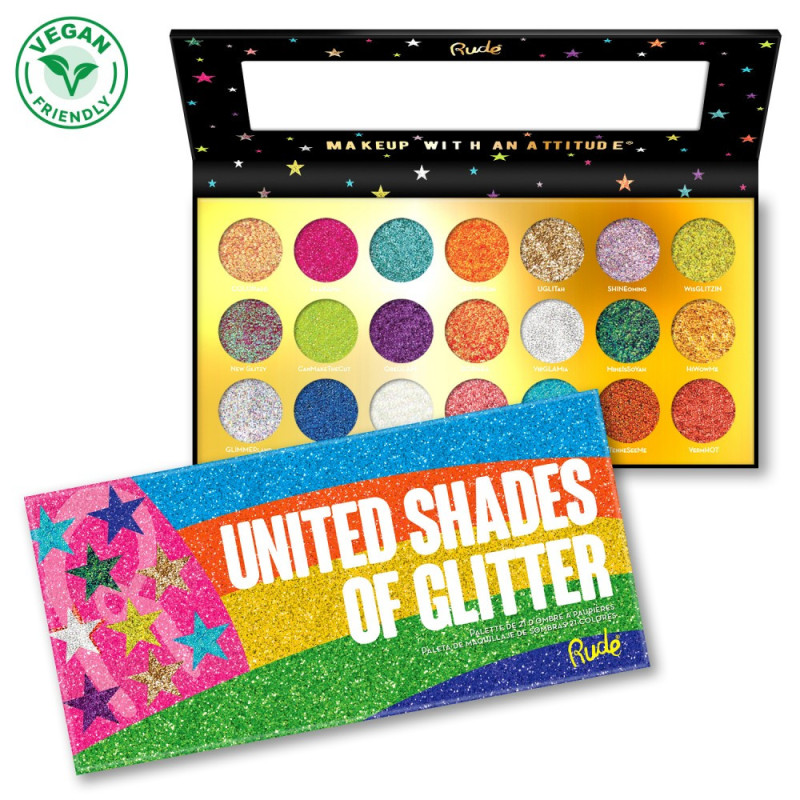 United Shades of Glitter - 21 Pressed Glitter Palette United Shades of Glitter - 21 Pressed Glitter Palette
