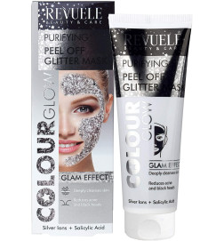 COLOR GLOW SILVER PURIFYING PEEL OFF GLITTER