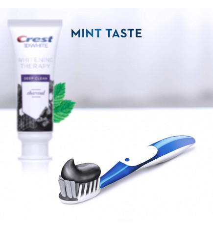 3d White Whitening Therapy Charcoal Deep Clean Toothpaste Invigorating Mint