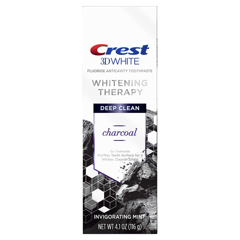 3d White Whitening Therapy Charcoal Deep Clean Toothpaste Invigorating Mint