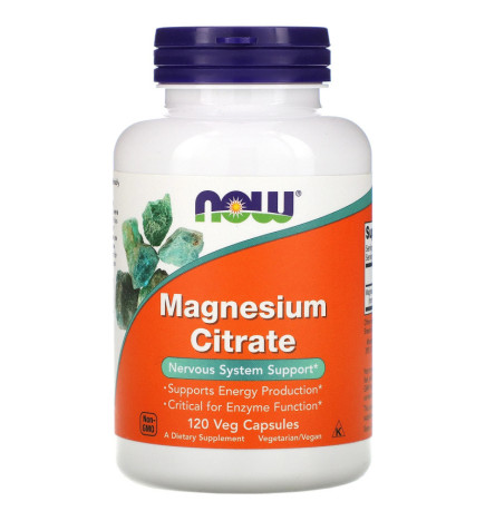 Citrate de magnésium, 120 capsules végétariennes