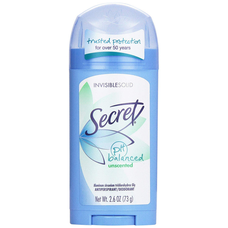 Anti-Perspirant Deodorant Invisible Solid Unscented - Secret