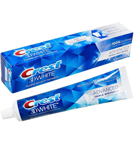 CREST - Bain et Corpe - Advanced Triple Whitening Toothpaste - Cres...
