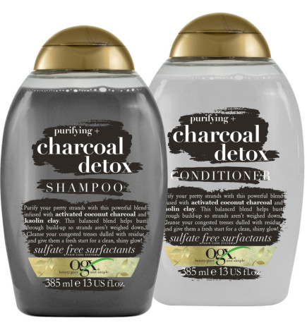 OGX - Cheveux - Purifying + Charcoal Detox Shampoo & Conditioner - OGX