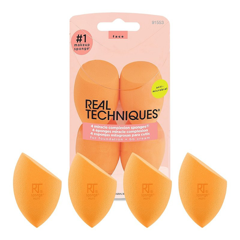 4 Pack Miracle Complexion Sponges - REAL TECHNIQUE 4 Pack Miracle Complexion Sponges - REAL TECHNIQUE