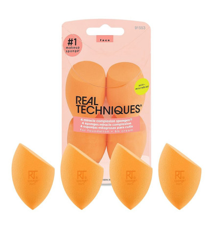 4 Pack Miracle Complexion Sponges - REAL TECHNIQUE