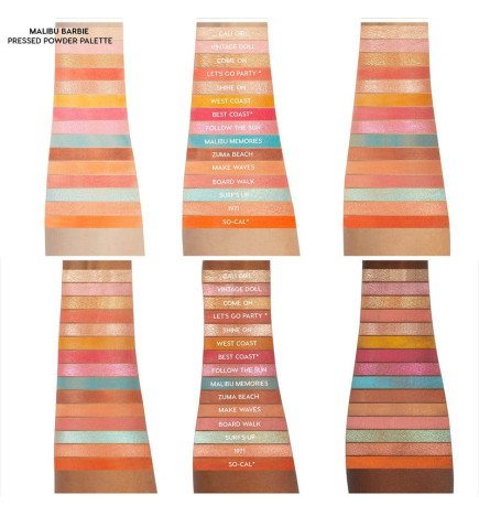  Malibu Barbie Pressed Powder Makeup Palette | Barbie X ColourPop