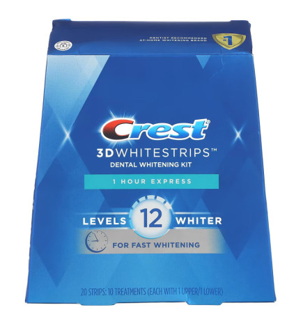 CREST - Soins - Kit de blanchiment dentaire, Express 1 heure, 20 ba...