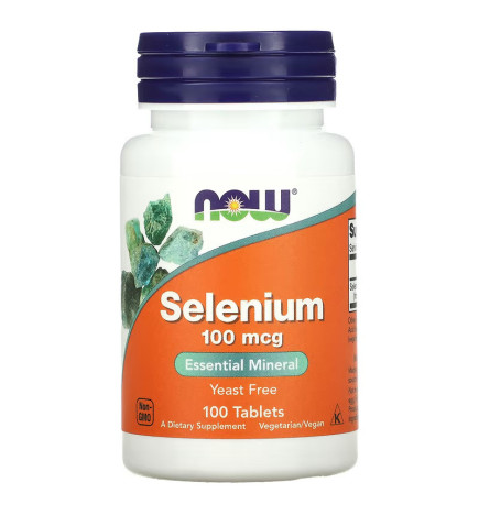 Sélénium, 100 µg, 100 comprimés - Now Foods