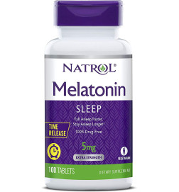 NATROL - Compléments alimentaires  - Mélatonine 5 mg - 100 comprimé...