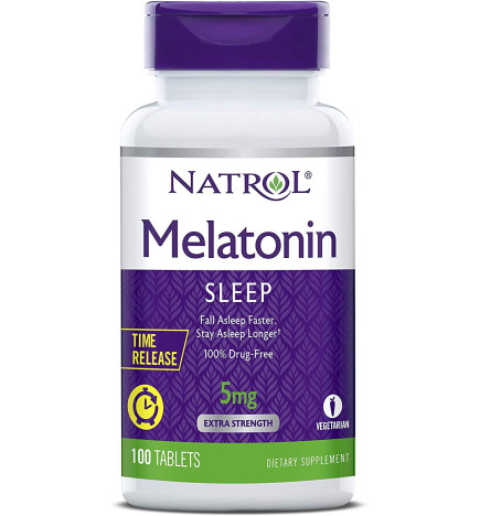 NATROL - Compléments alimentaires  - Mélatonine 5 mg - 100 comprimé...
