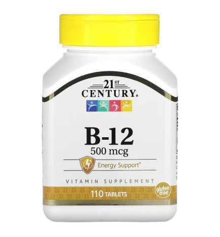 21st Century HealthCare - Compléments alimentaires  - B-12, 500 µg,...