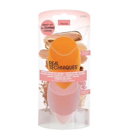 REAL TECHNIQUES - Accueil - Miracle Complexion Sponge + Miracle Pow...