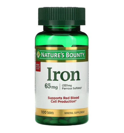 Nature'S Bounty - Compléments alimentaires  - Iron 65 mg Nature's B...
