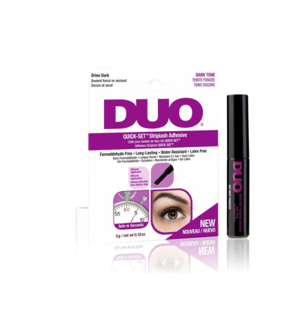 DUO - Outils & Pinceaux - DUO Quick-Set Striplash Adhesive Dark 5g