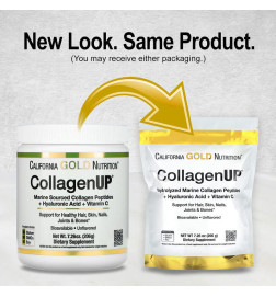 California Gold Nutrition, CollagenUP, Hydrolyzed Marine Collagen Pept