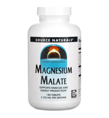 Source Naturals - Compléments alimentaires  - Malate de magnésium, ...