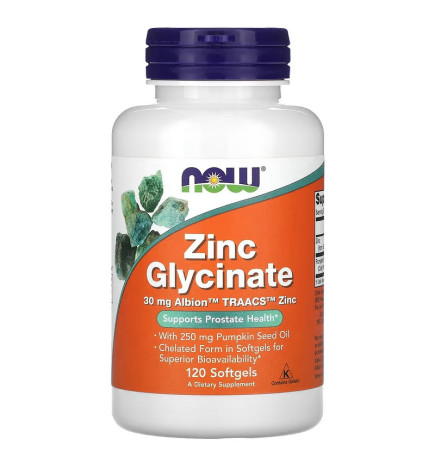NOW FOODS - Compléments alimentaires  - Glycinate de zinc, 120 caps...