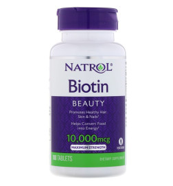 NATROL - Compléments alimentaires  - Biotin, Maximum Strength, 10,0...